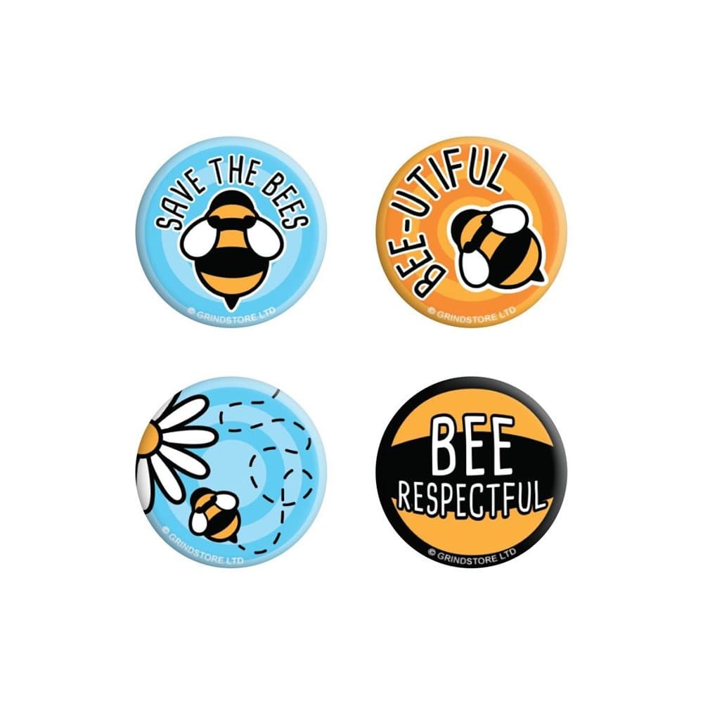 Grindstore Save The Bees Badge Pack