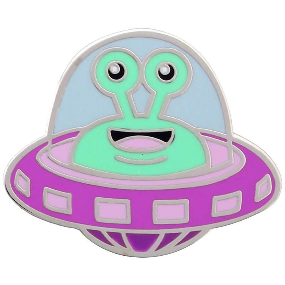 Grindstore Funky Green Alien Enamel Pin Badge