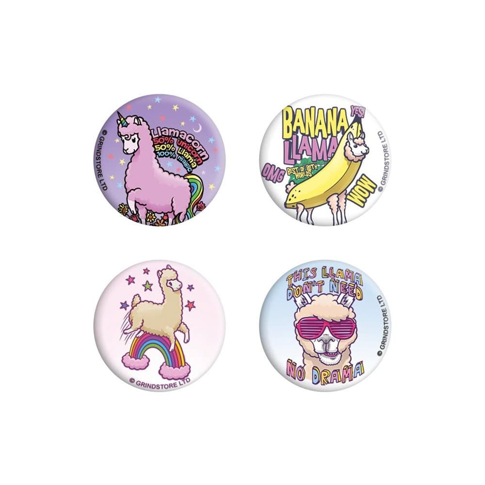 Grindstore Llama Drama Badge Pack
