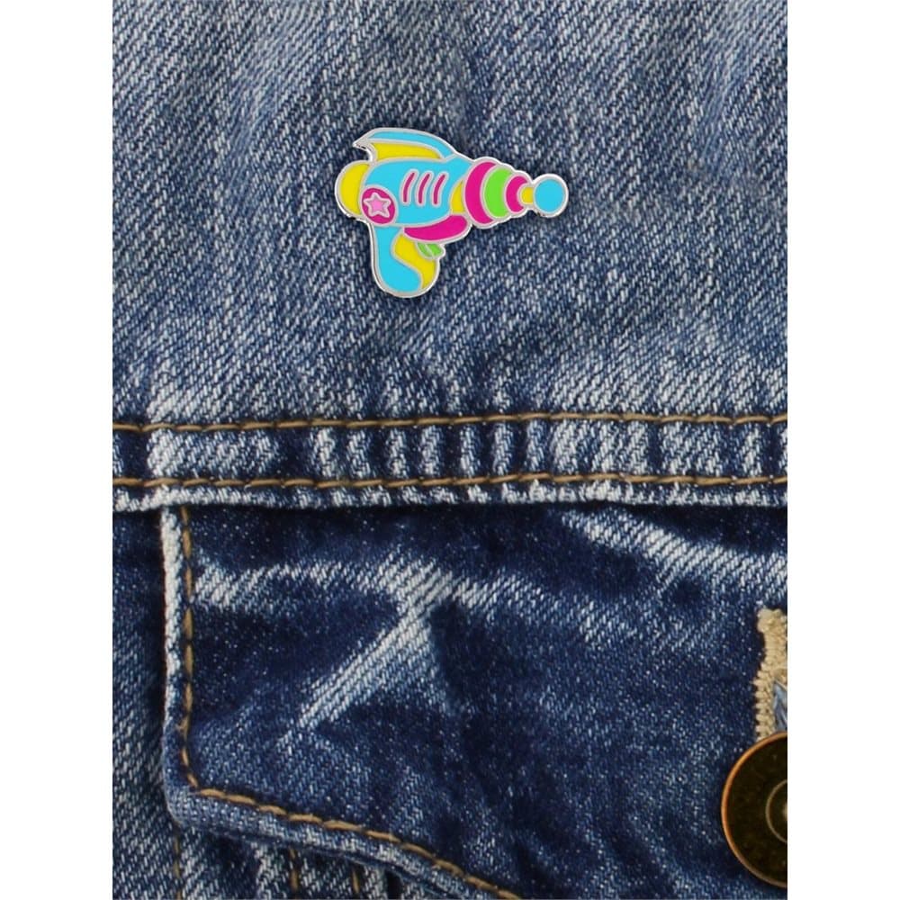 Grindstore Retro Space Gun Enamel Pin Badge