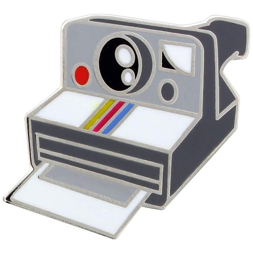 Grindstore Retro Camera Enamel Pin Badge