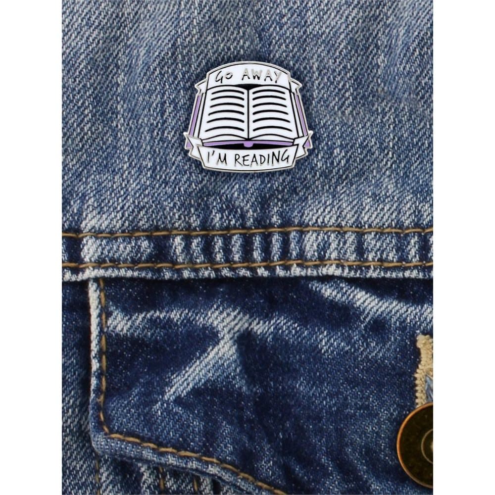 Grindstore Go Away I`m Reading Enamel Pin Badge