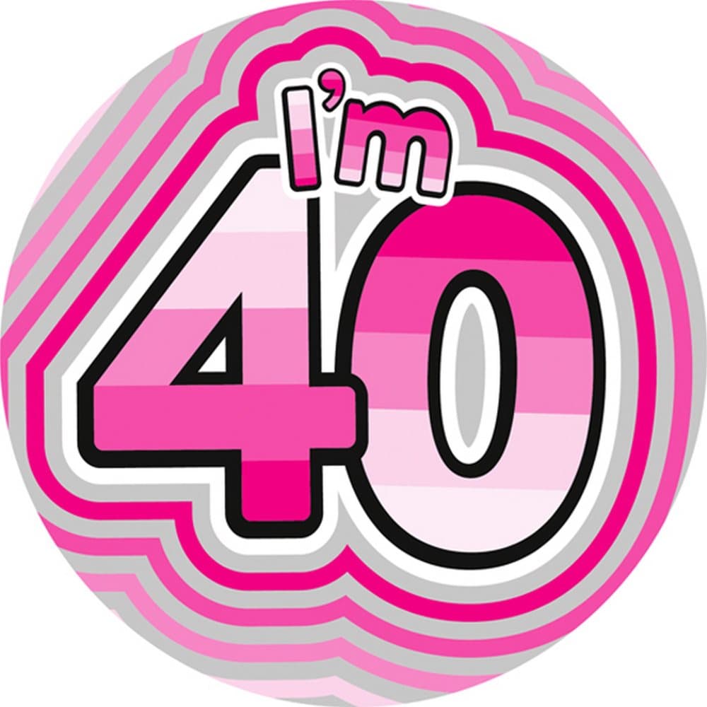 Expression Factory Womens/Ladies I Am 40 Giant Badge