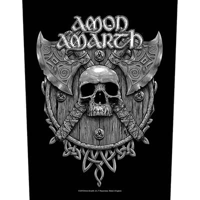 Amon Amarth Back Patch: Skull & Axes