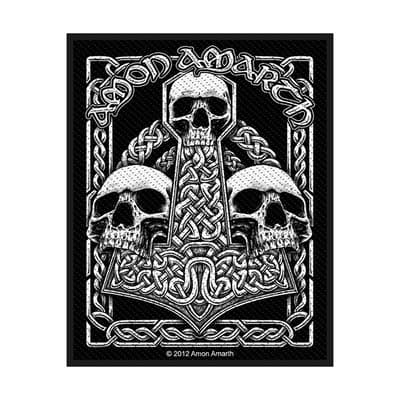 Amon Amarth Standard Patch: Three Skulls (Loose)