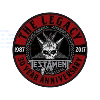 Testament Standard Patch: The Legacy 30 Year Anniversary (Loose)