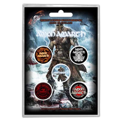 Amon Amarth Button Badge Pack: Jomsviking (Retail Pack)