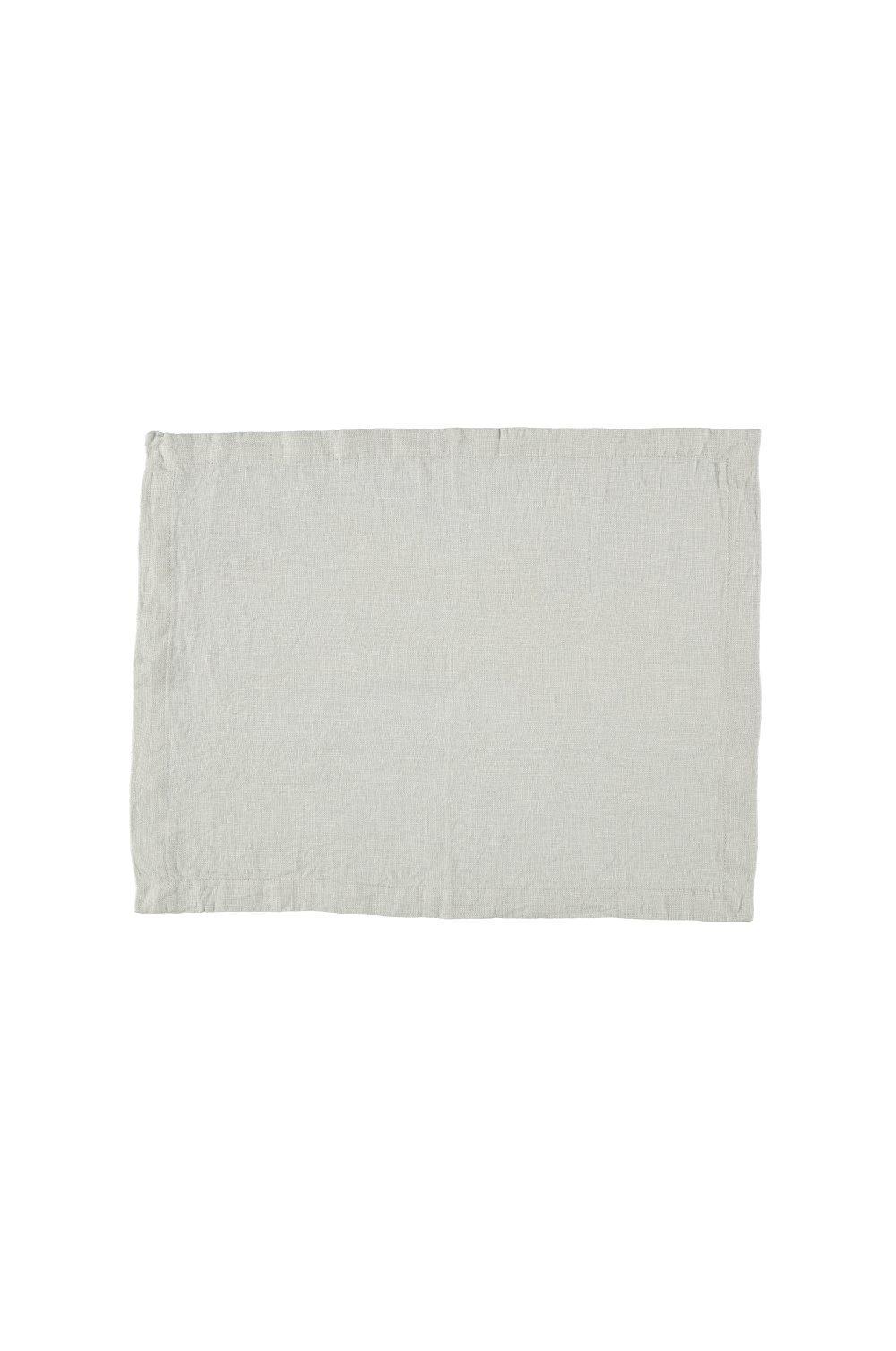 Gripsholm Bordstablett Tvättat Lin 35x45 cm Ljusgrå 2-Pack