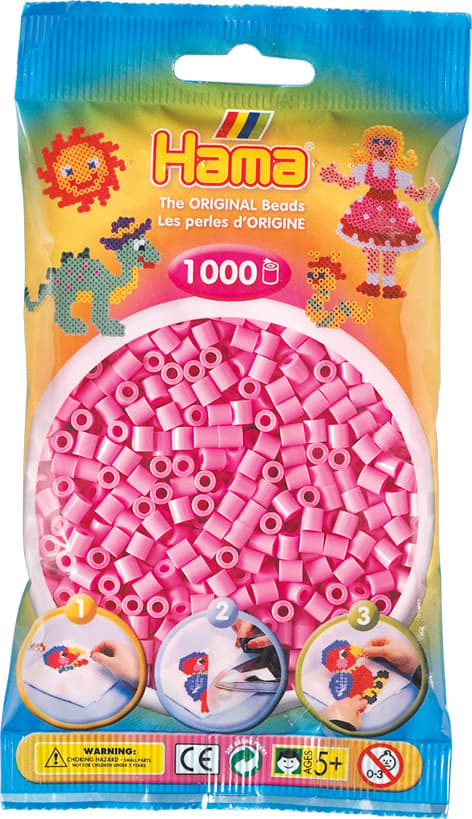 Hama Midi Pastel Pink 1000pcs 207-48