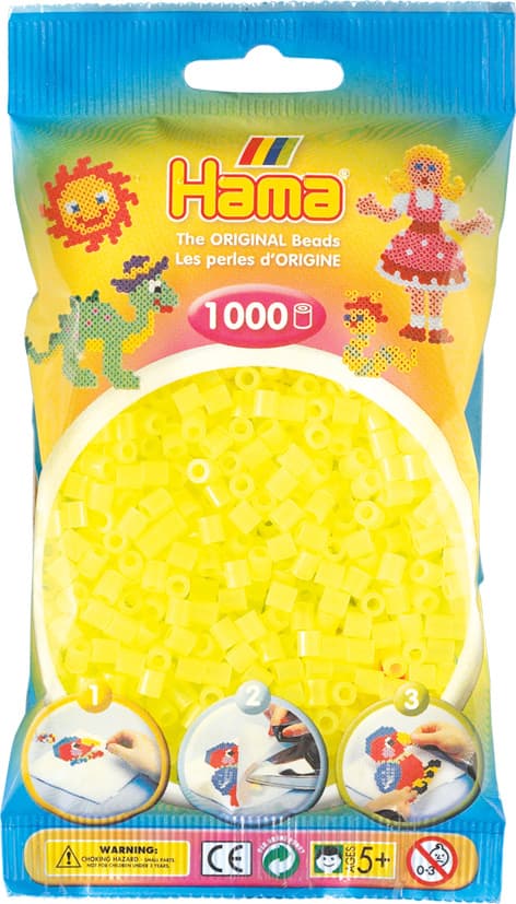 Hama Midi Neon Yellow 1000pcs 207-34