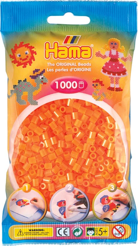 Hama Midi Neon Orange 1000st 207-38