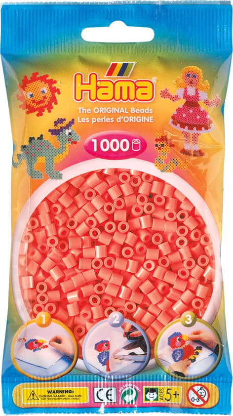 Hama Midi Pastel Red 1000pcs 207-44