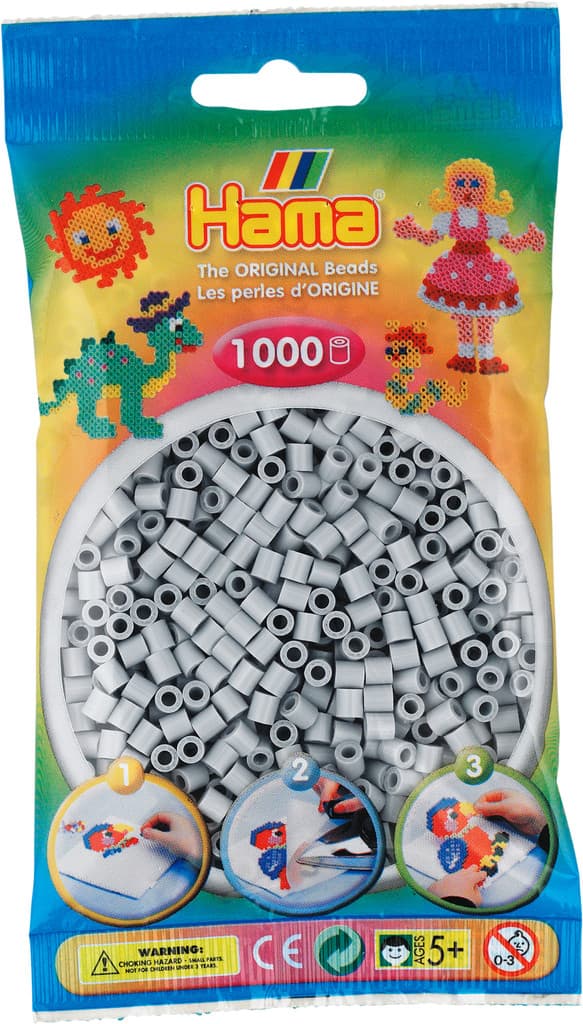 Hama Midi Light Gray 1000pcs 207-70