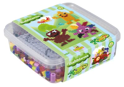 Hama Maxi Pärlor och pärlplatta i box Babblarna 8748