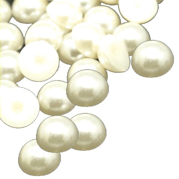 250 halvpärlor ivory creme 3 mm runda