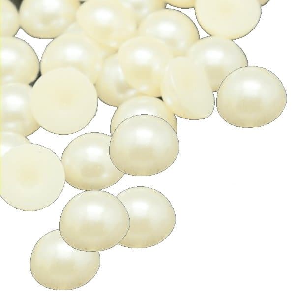 500 st halvpärlor 4 mm ivory