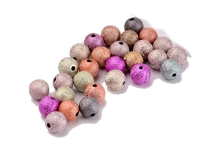 200 frostad stardust akryl pärlor mixfärg 4 mm
