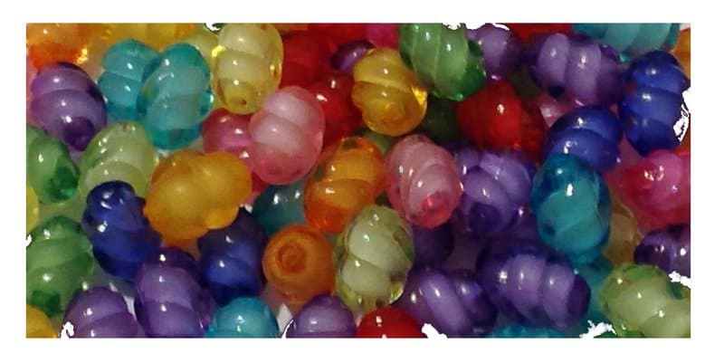 pyssel plast pärlor snurr 75 st