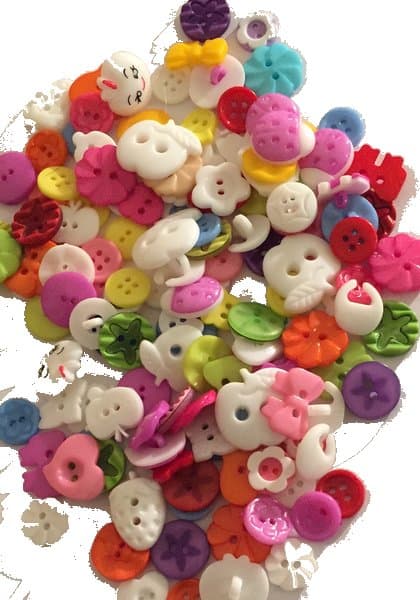 akryl knappar mixfärg 60 gram