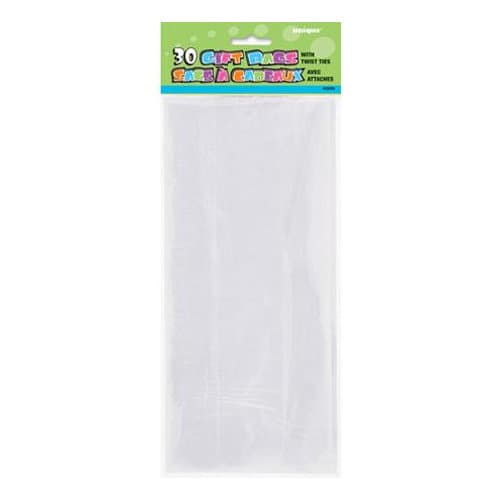 30-Pack Cellofanpåsar / Påsar Cellofan - Transparent