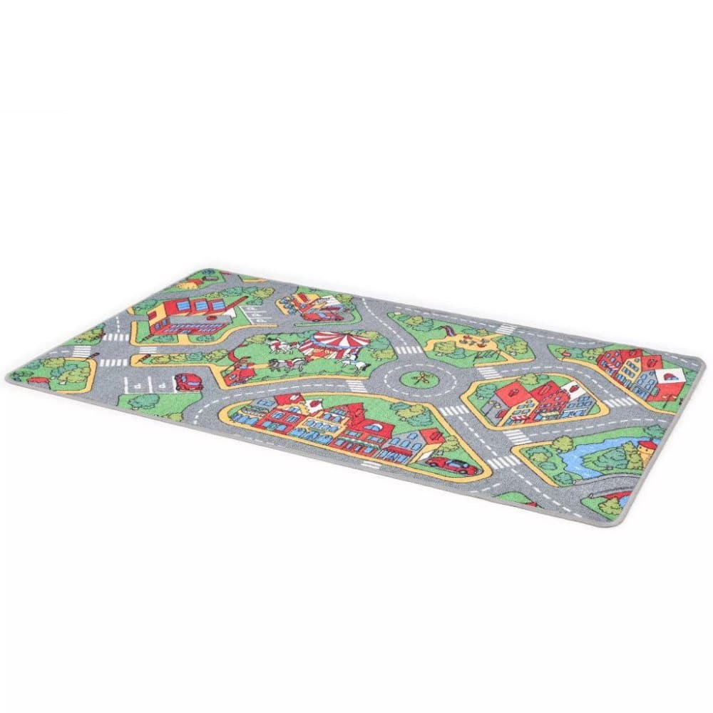 vidaXL legetæppe loop-pile 100 x 165 cm byveje