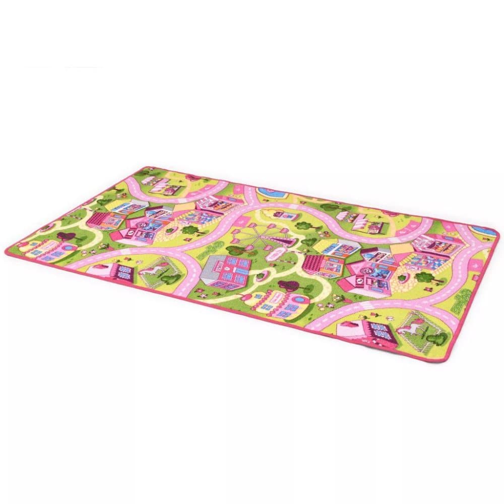 vidaXL Leikkimatto nukkapinta 80x120 cm herkkukylä