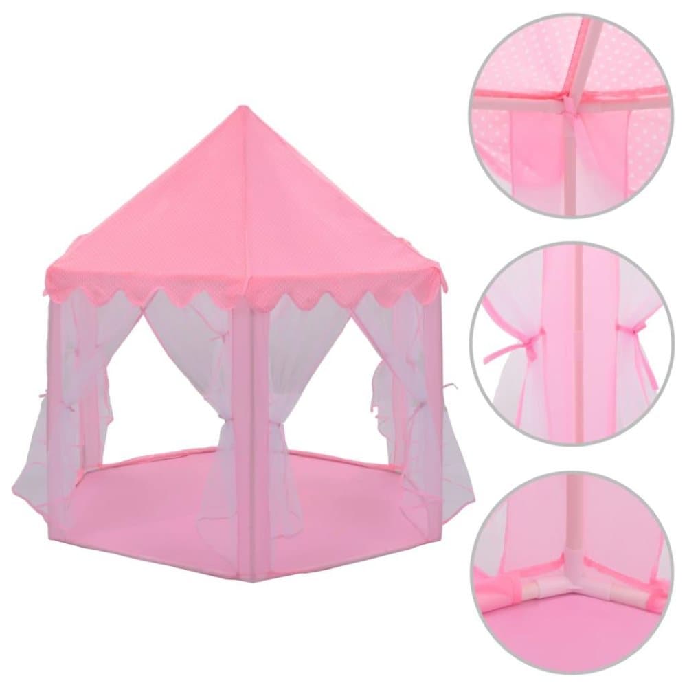 vidaXL prinsessetelt pink
