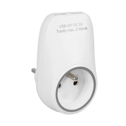 Bild av EXPERTLINE Elkontakt med 16 A-uttag och 2 USB-portar
