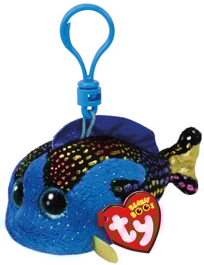 TY Beanie Boos Clip Aqua Blue Fish