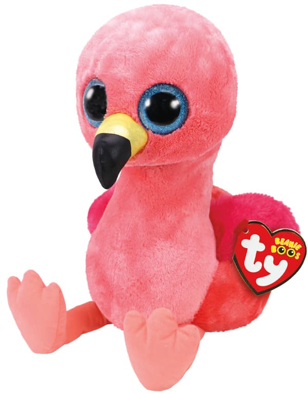 TY Beanie Boos Gilda vaaleanpunainen flamingo L