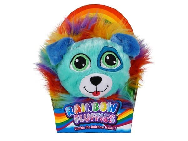 Rainbow Fluffies Blå Hunden Bently