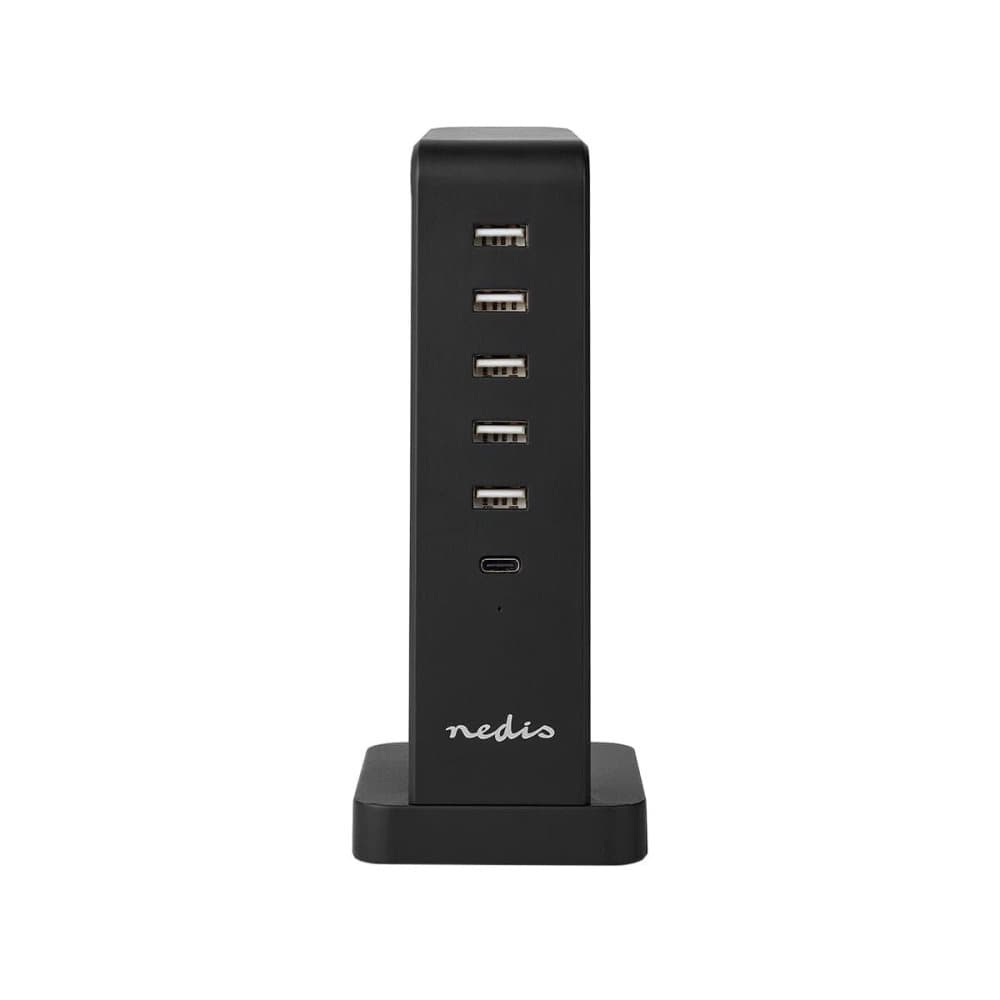 Bordlader med 5x USB-A og 1x USB-C, Nedis