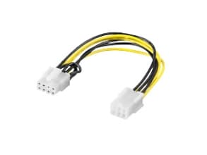 Goobay 93635 Power cable/adapter for PC graphics card; PCI-E/PCI Express; 6-pin to 8-pin, 0.2m