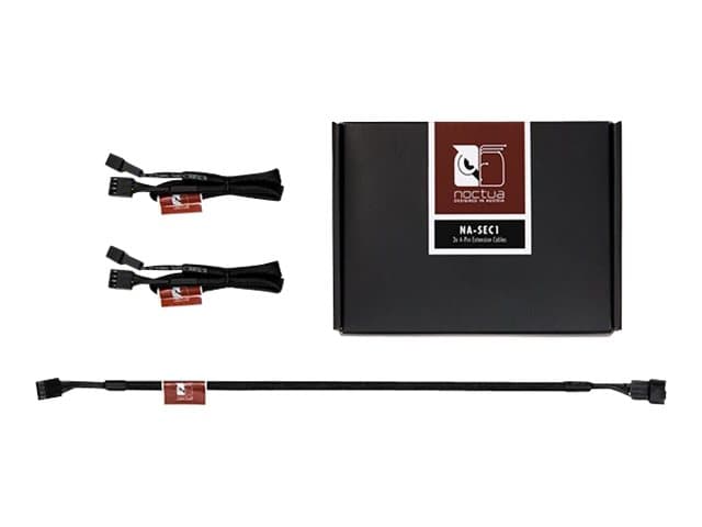Noctua - Forlengelseskabel for viftestrømforsyning - 4-pin mini-strømkontakt (hunn) til 4-pin mini-strømkontakt (hann) - 30 cm