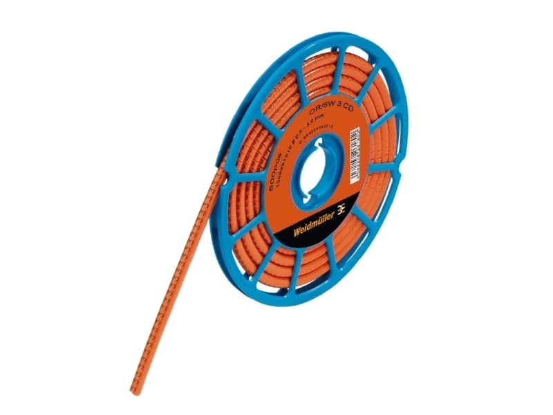 Weidmüller CLI C 1-3 OR/SW 3 CD, 5 mm, Orange, PVC, 1 mm, CLI C 1-3 OR/SW 3 CD, 4,2 mm