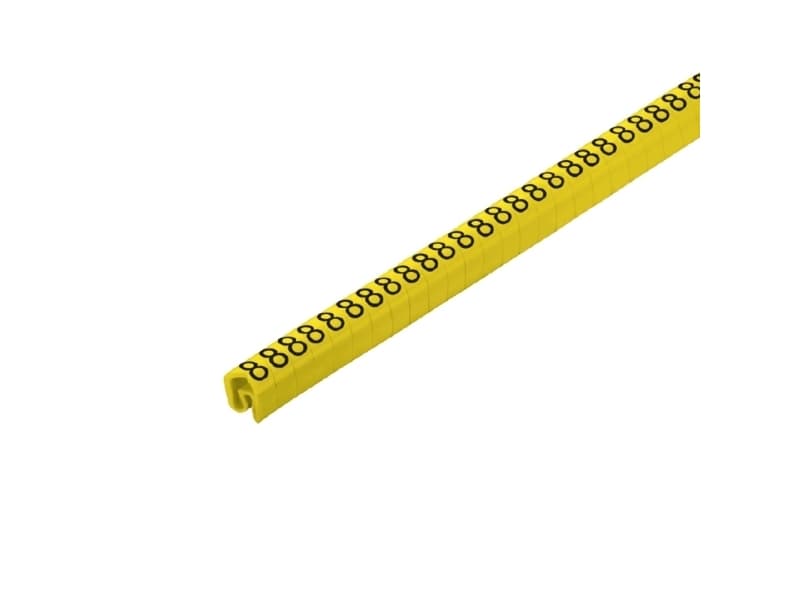 Weidmüller CLI C 2-4 GE/SW 8 CD, 1 cm, Gult, PVC, 4 mm, CLI C 2-4 GE/SW 8 CD, 7 mm
