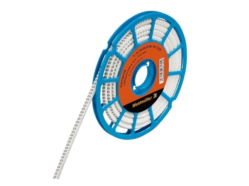 Weidmüller CLI C 2-4 WS/SW 9 CD, 1 cm, Vit, PVC, 4 mm, CLI C 2-4 WS/SW 9 CD, 7 mm