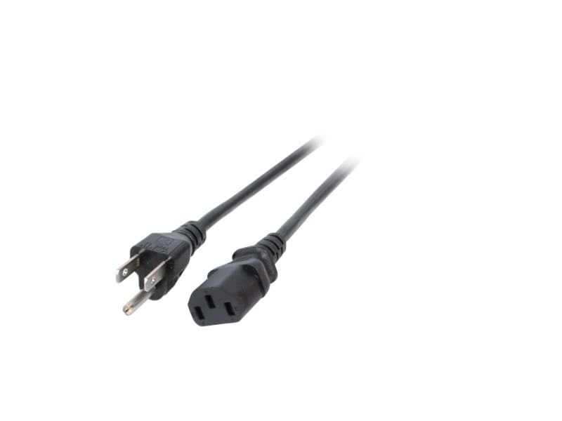 EFB Elektronik USA/NEMA 5-15P - C13 1.8m, 1,8 m, Hane/Hona, NEMA 5-15P, C13 coupler, 125 V, Svart