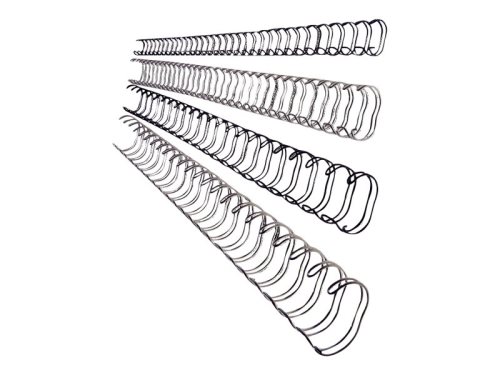 Bild av Leitz - 8 mm - 30 cm - 34 ringar - A4 (210 x 297 mm) - 60 ark - silver - bindningstråd