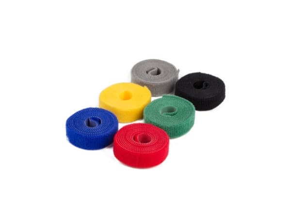 Lanberg ORG02-MT-MC001-6, Velcro strap cable tie, Kardborreband, Svart, Blå, Grön, Grå, Röd, Gul, CE, 100 cm, 14 mm