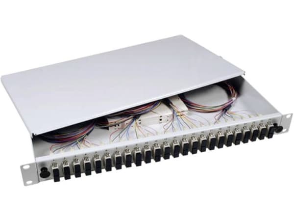 EFB Elektronik B70203.48OM3 LWL-splejseboks 48 porte SC med stik 1 U