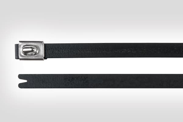 Hellermann Tyton MBT8SFC, Polyester, Rostfritt stål, Svart, 5 cm, 540 N, -80 - 538 ° C, 20,1 cm
