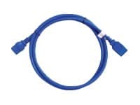 Raritan SecureLock - Strømkabel - IEC 60320 C13 til IEC 60320 C14 - 2 m - rullet sammen - blå (en pakke 6)