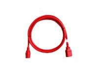 Raritan SecureLock - Strømkabel - IEC 60320 C13 til IEC 60320 C14 - 1.5 m - rød (en pakke 6)