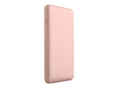 Bild av Belkin Pocket Power - Strömförsörjningsbank - 5000 mAh - 2.4 A (USB) - på kabel: Micro-USB - guldrosa