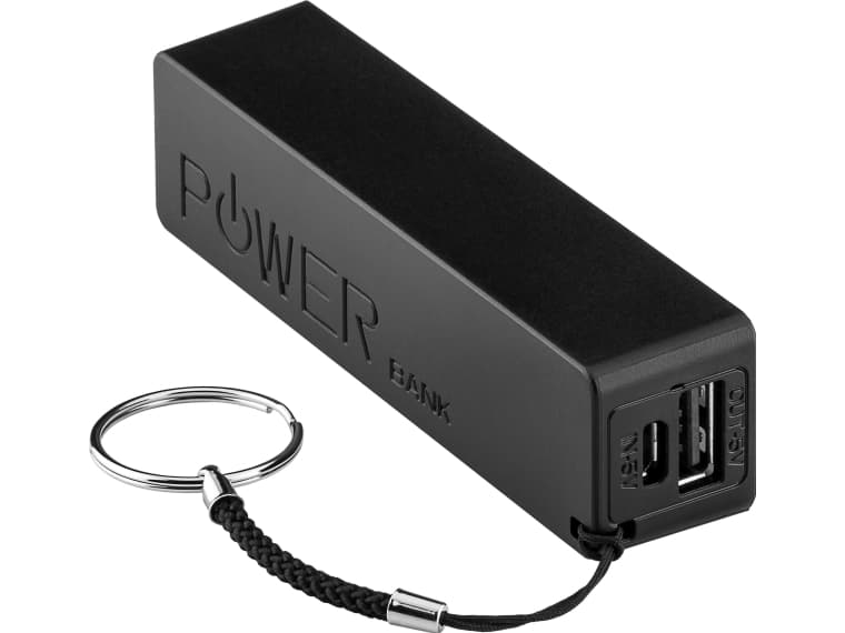 Goobay 71599, Svart, Mobiltelefon / smartphone, Surfplatta, MP3/MP4, GPS, E-bokläsare, Litium-Ion (Li-Ion), 2000 mAh, USB, 3,7 V