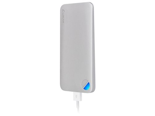 Bild av LUXA2 P2 - Externt batteripaket - Li-pol - 5000 mAh - på kabel: Micro-USB - silver