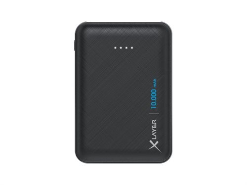 Bild av XLayer 217282, Svart, Universal, Rektangel, Litium Polymer (LiPo), 10000 mAh, USB