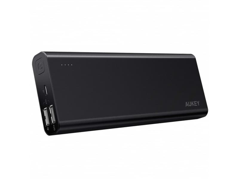 AUKEY PB-AT20, Svart, Mobiltelefon/smarttelefon, Aluminium, Rektangel, 20100 mAh, USB