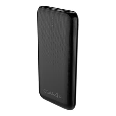 GEAR4U Powerbank. 10.000 mAh. Sort.